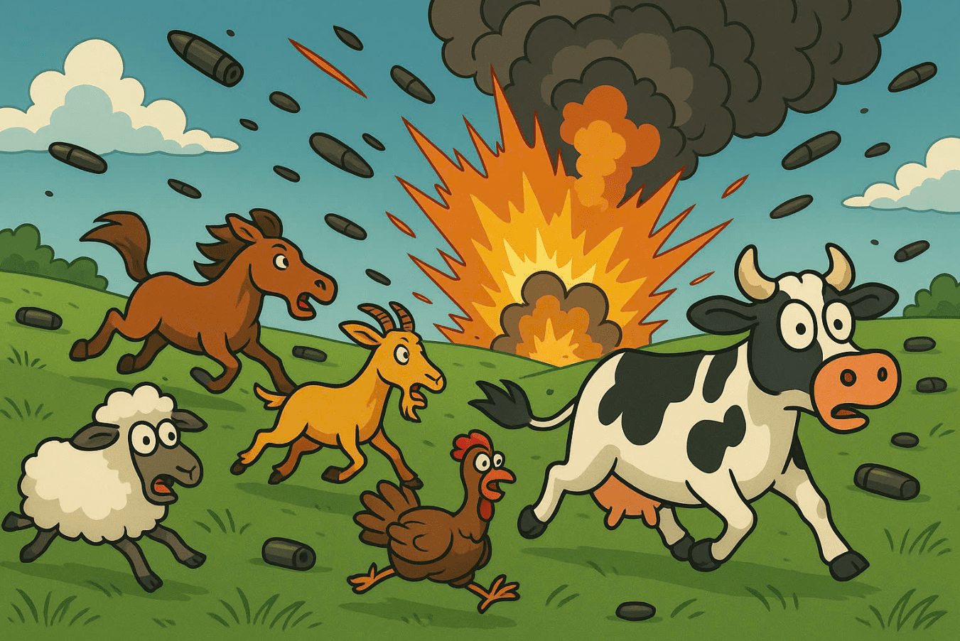 Crazy Cow 3D browser game preview