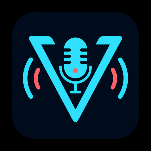 Voxalike microphone and waveform emblem